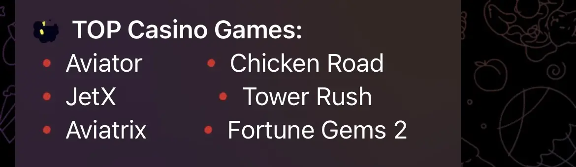 PariPesa highlighted casino games: Aviator, JetX, Aviatrix, Chicken Road, Tower Rush and Fortune Gems 2